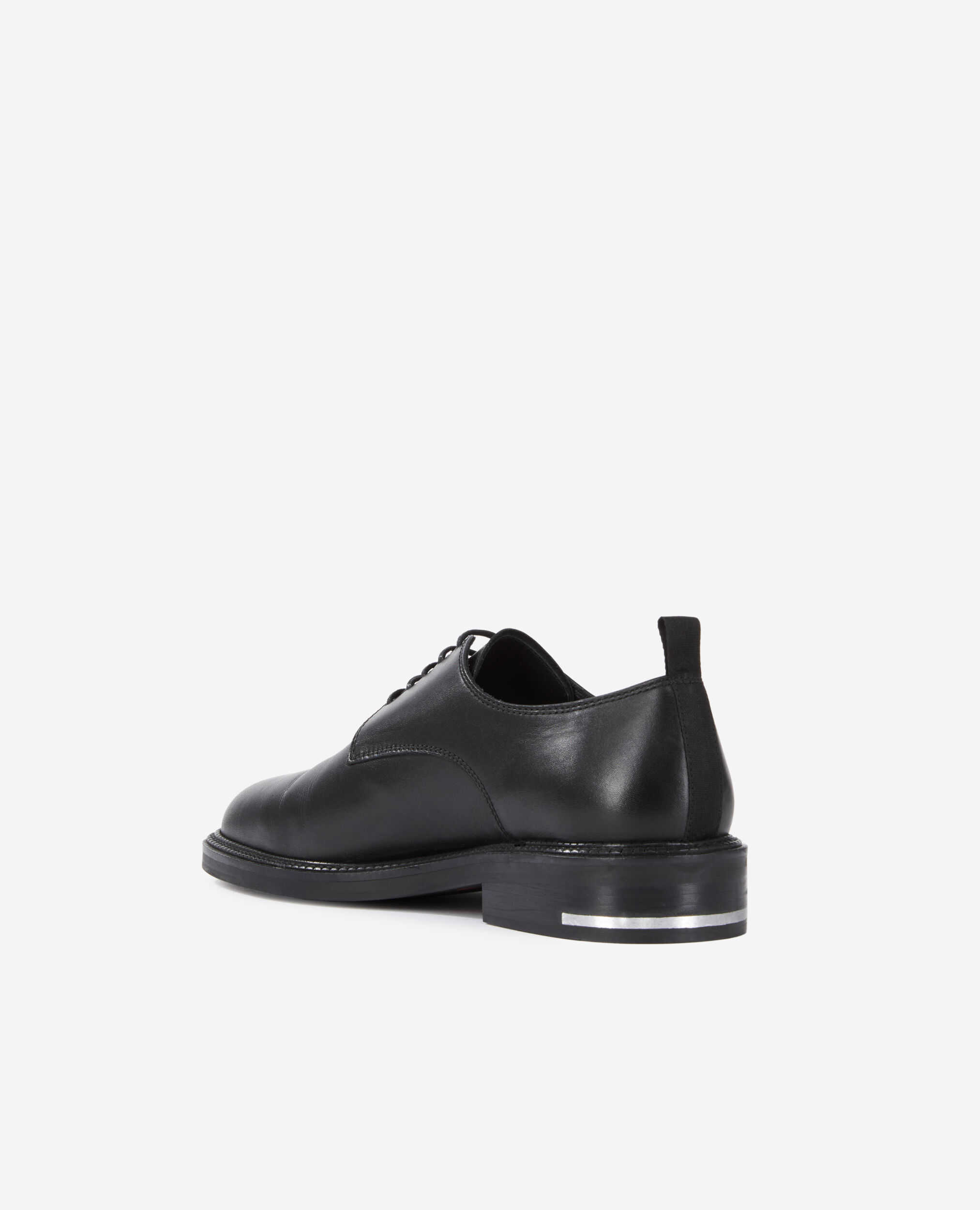 Chaussures à lacets en cuir noires, BLACK, hi-res image number null