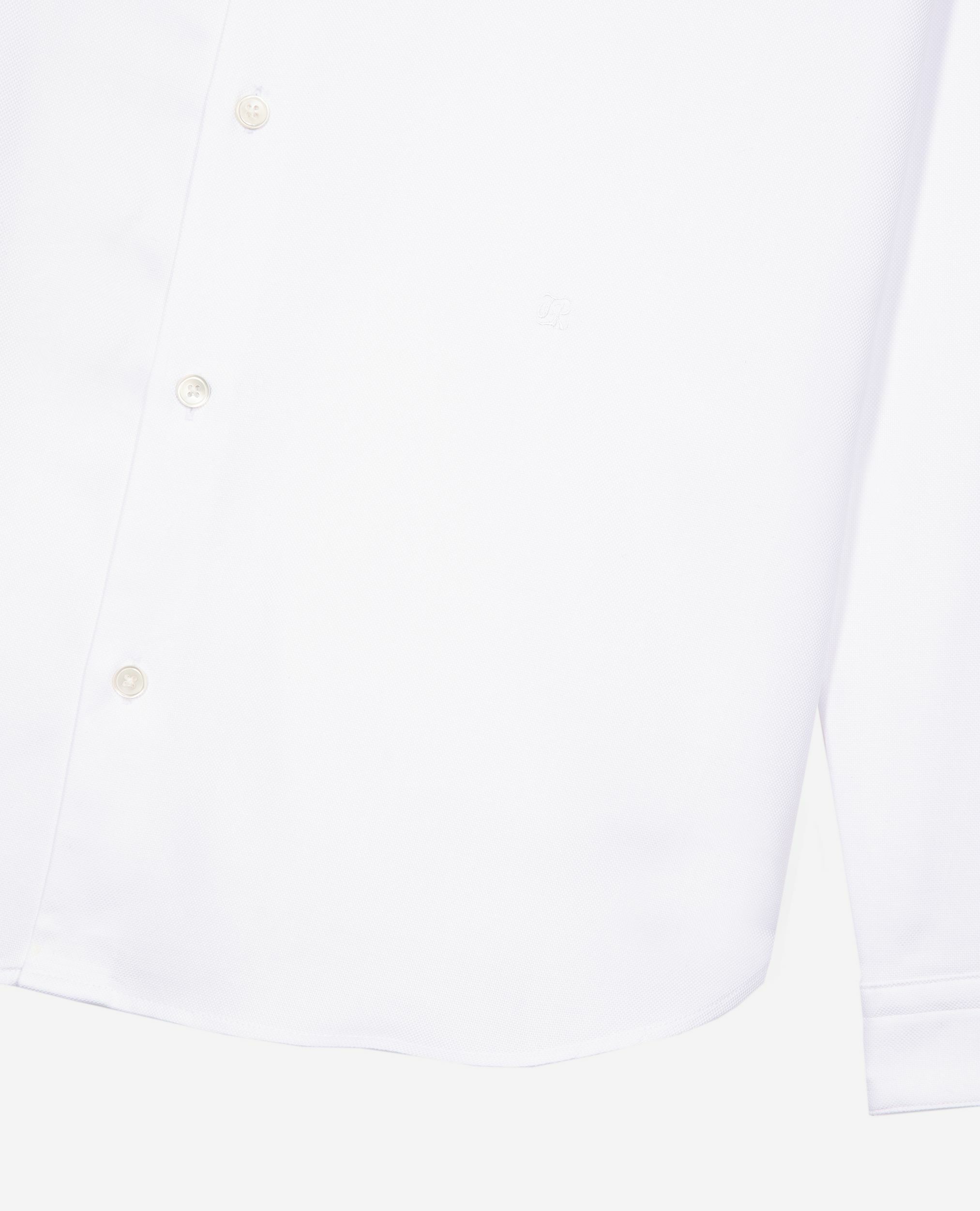 Chemise formelle col officier blanche, WHITE, hi-res image number null