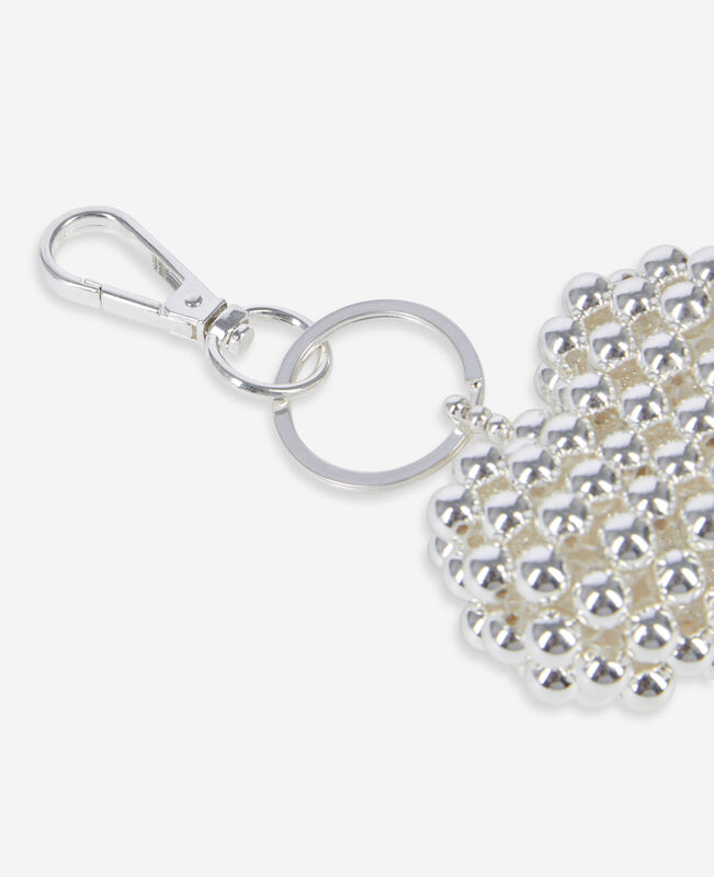 The Kooples FEMME SILVER bijou de sac cœur argenté