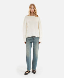 The Kooples FEMME ECRU pull en laine et mohair écru
