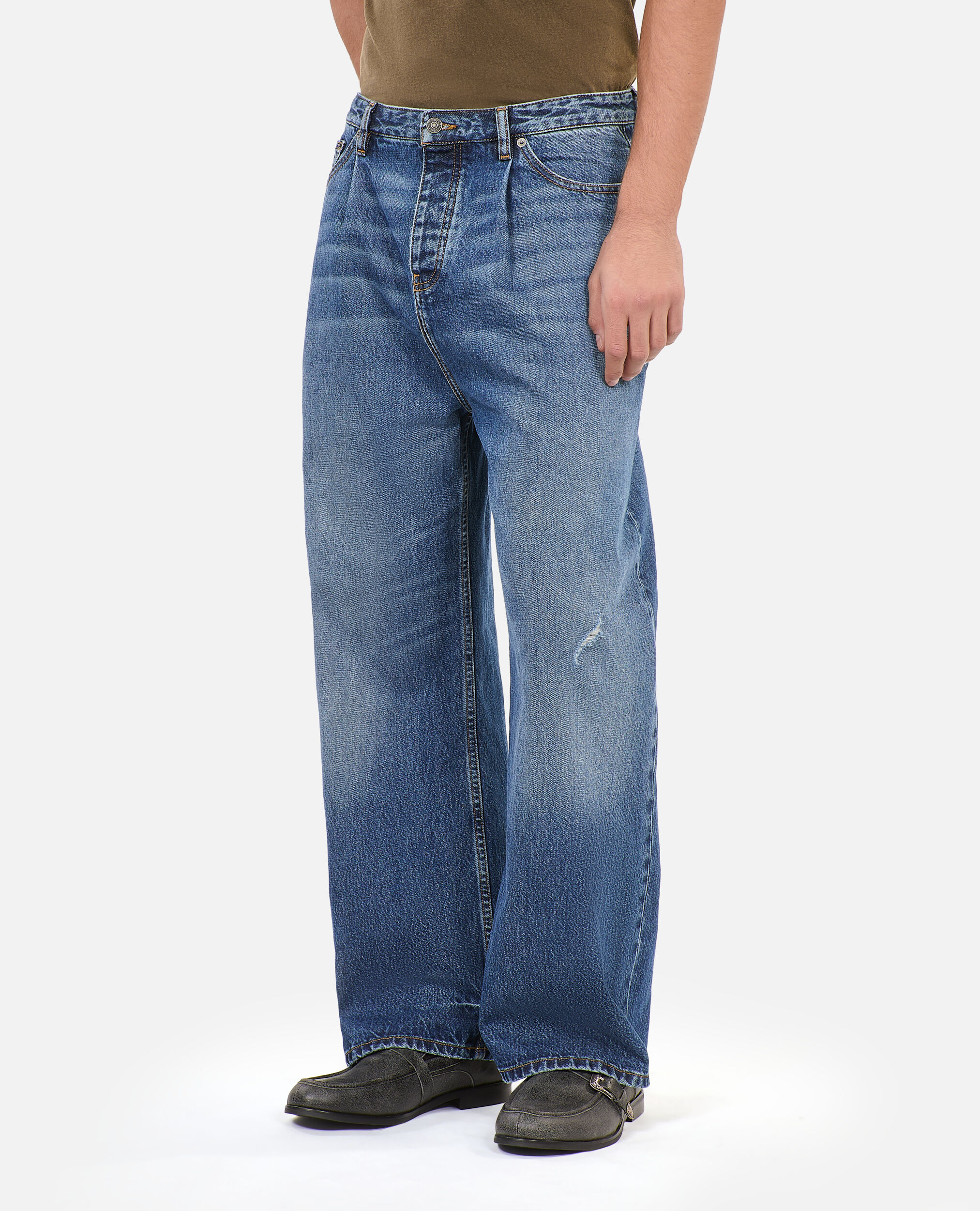 Jean large bleu foncé, BLUE ELECTRIC, hi-res image number null