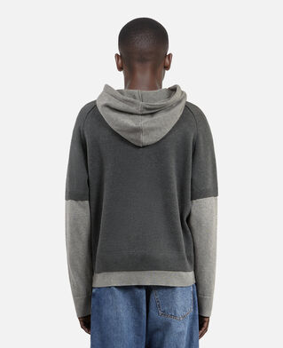 The Kooples HOMME MIDDLE GREY / ANTHRACITE pull en coton gris