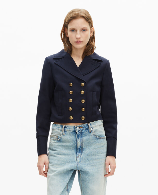 The Kooples FEMME NAVY blouson bleu marine