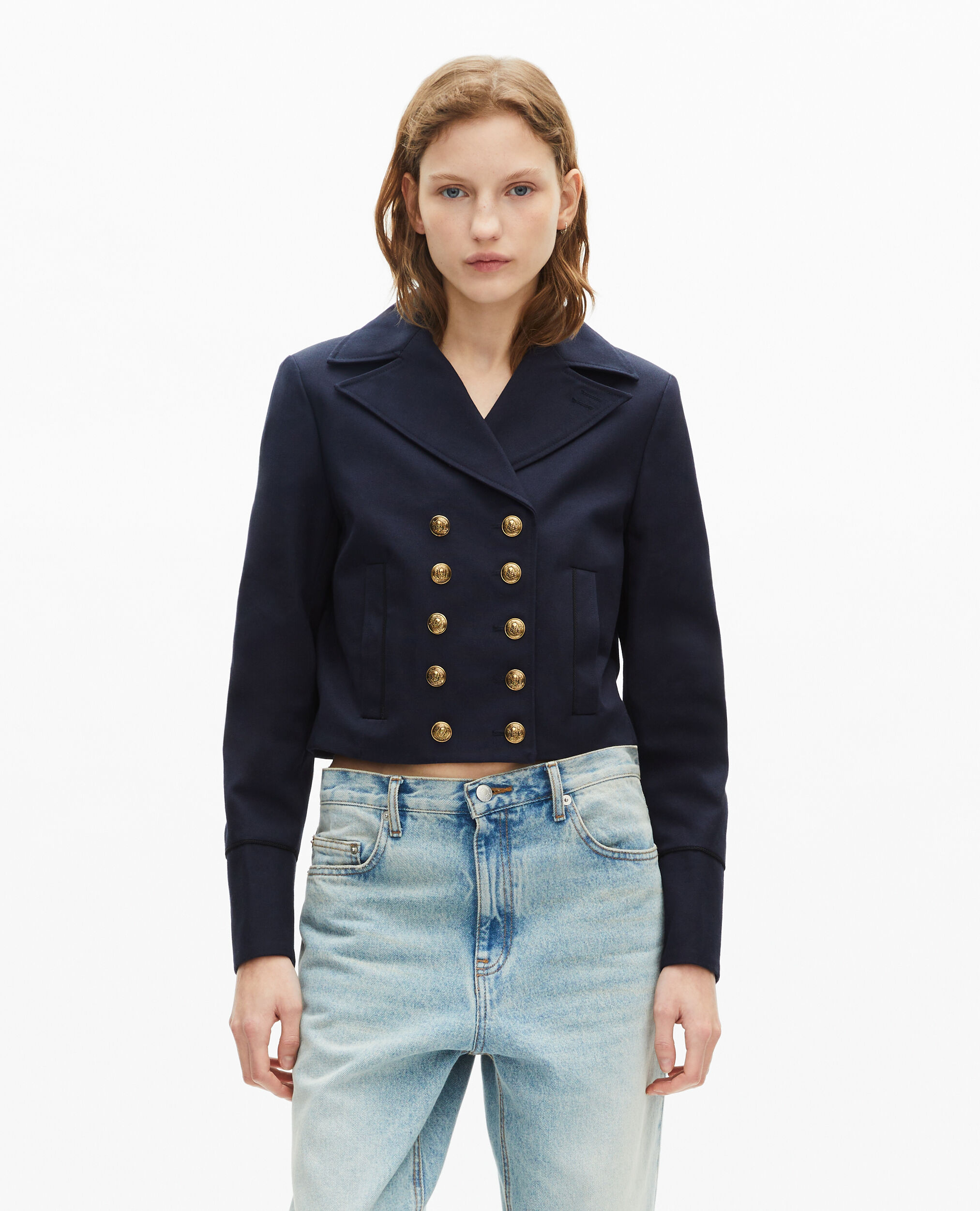 Blouson bleu marine, NAVY, hi-res image number null