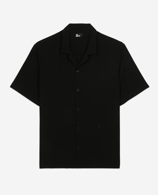 The Kooples MEN BLACK black short-sleeved shirt