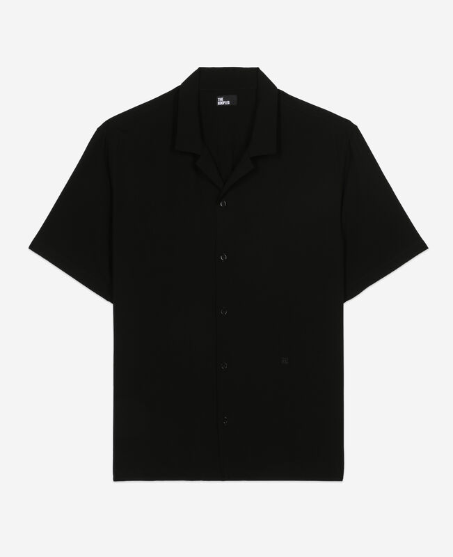 The Kooples HOMME BLACK chemise manches courtes noire
