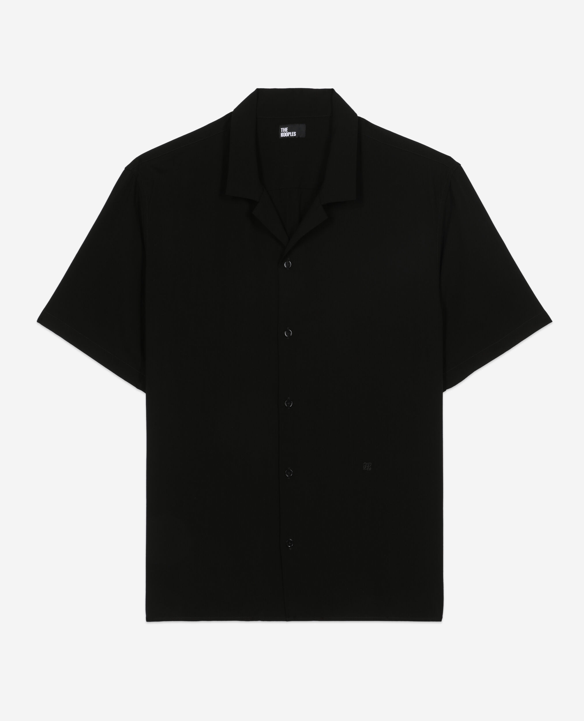 Chemise manches courtes noire, BLACK, hi-res image number null