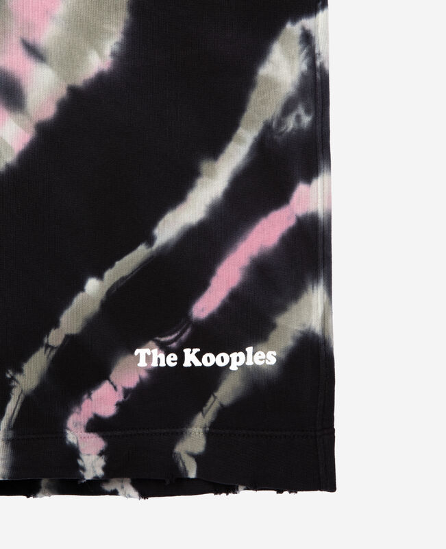 The Kooples HOMME ECRU GREEN short imprimé tie and dye noir