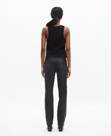 The Kooples FEMME BLACK débardeur avec blason noir