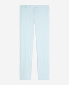 The Kooples FEMME LIGHT BLUE pantalon costume en coton bleu