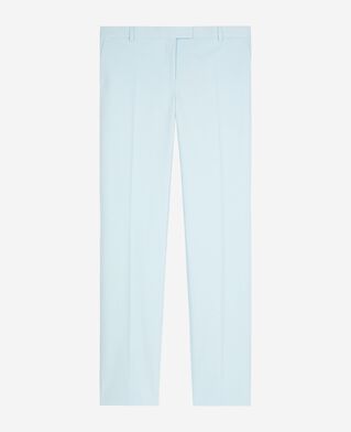 The Kooples FEMME LIGHT BLUE pantalon costume en coton bleu