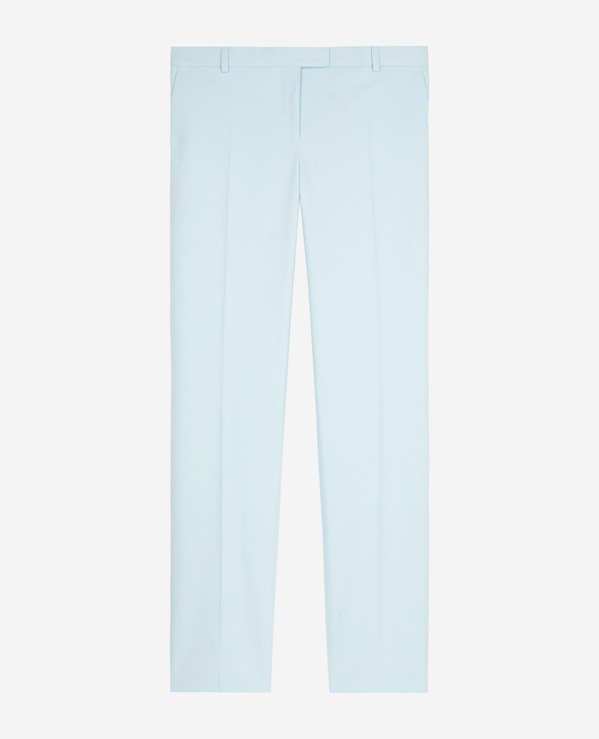 Pantalon costume en coton bleu, LIGHT BLUE, hi-res image number null