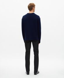 The Kooples HOMME DARK NAVY pull en laine marine
