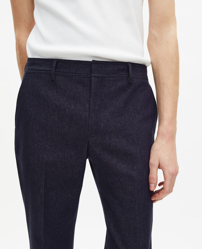 The Kooples HOMME NAVY pantalon de costume effet denim bleu