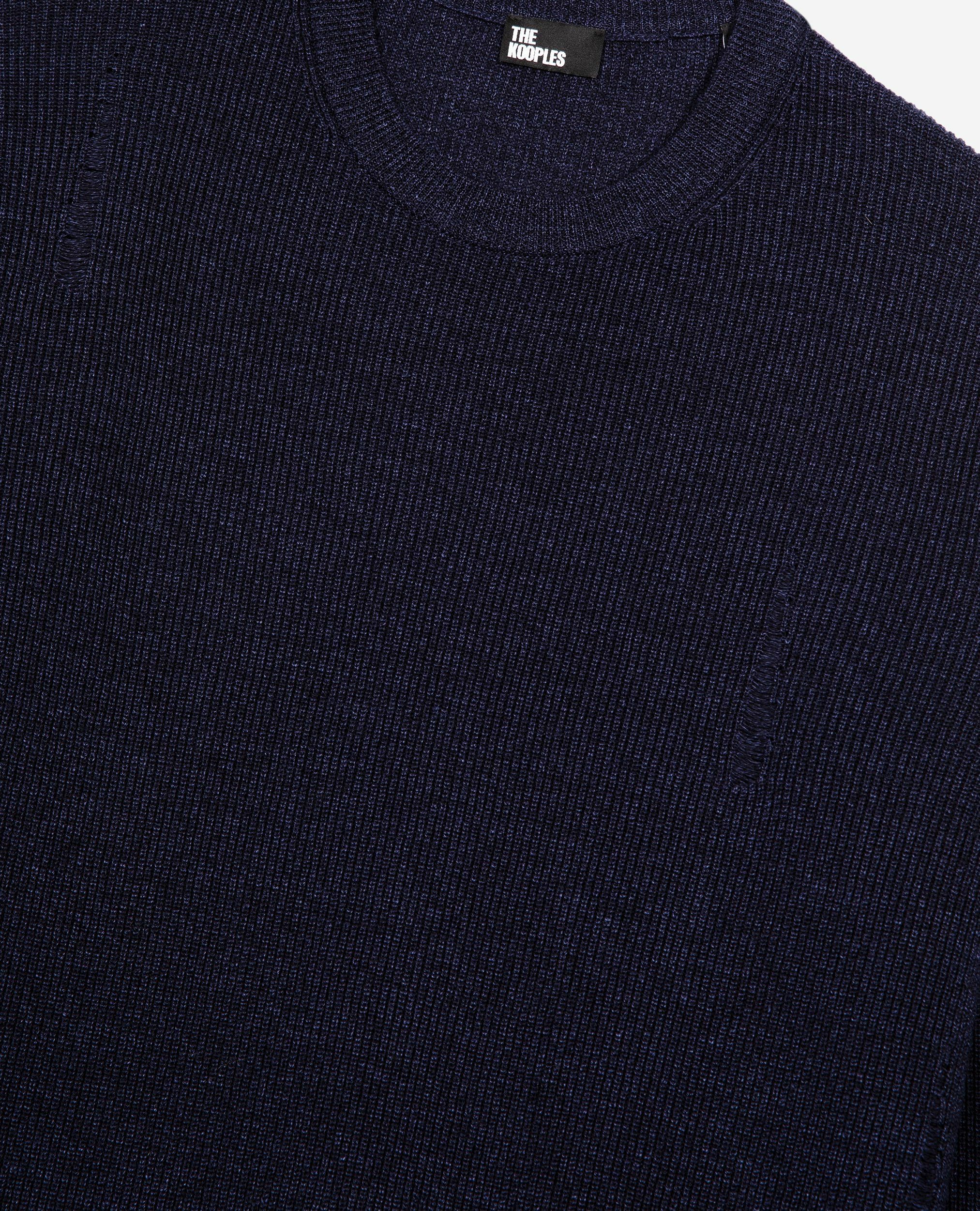 Pull en laine et lin marine, NAVY, hi-res image number null