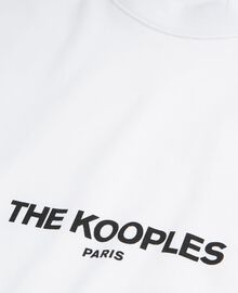 The Kooples HOMME WHITE t-shirt avec logo blanc
