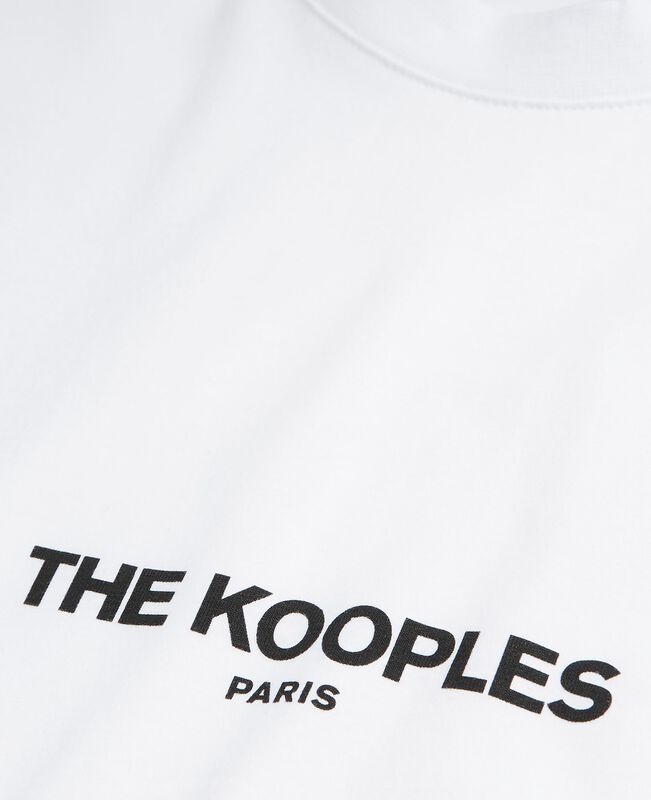The Kooples HOMME WHITE t-shirt avec logo blanc