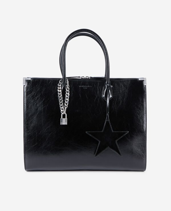 The Kooples FEMME BLACK sac ming xl en cuir noir