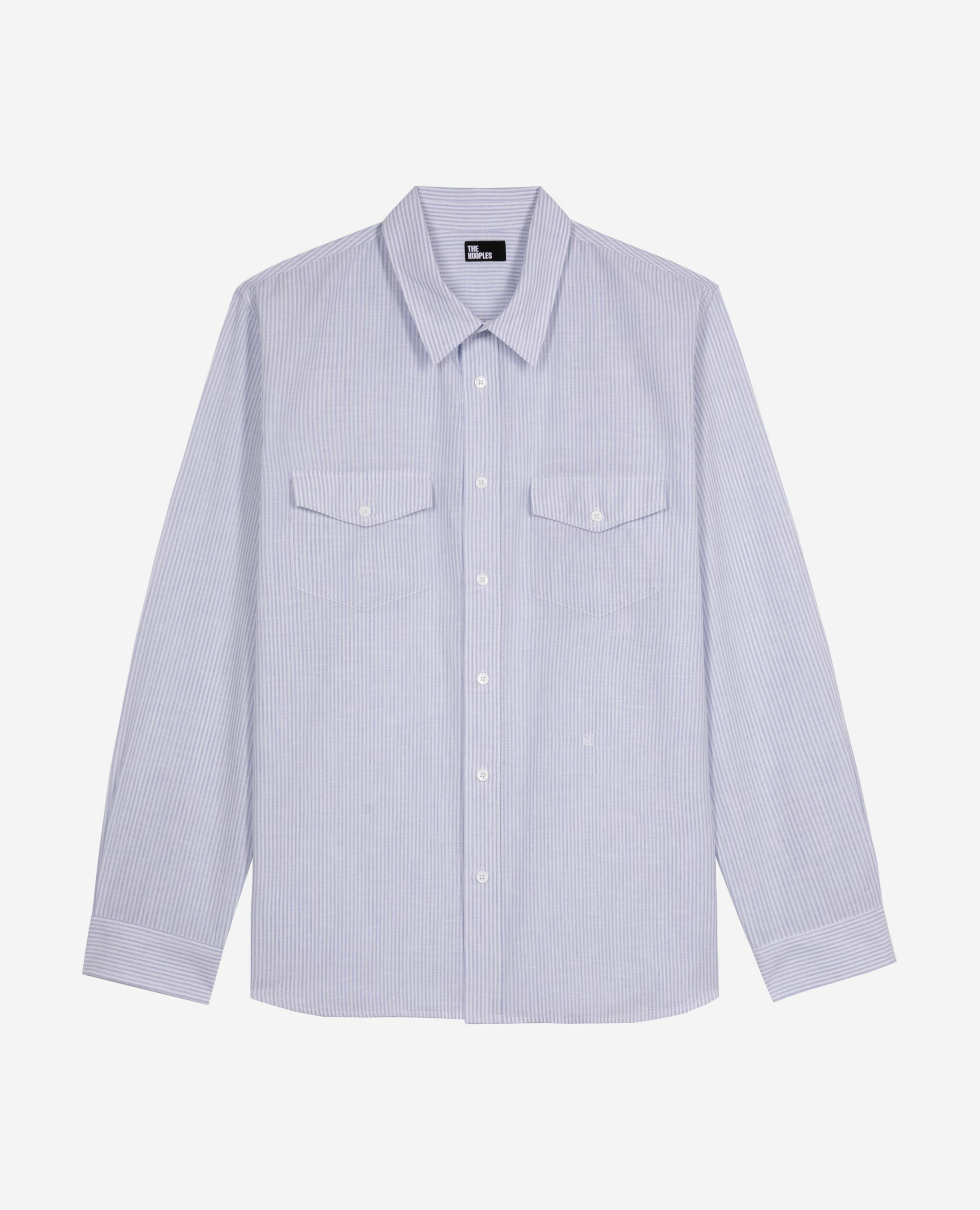 Chemise à rayures bleue , BLUE WHITE, hi-res image number null