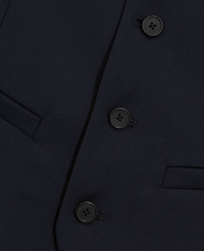 The Kooples HOMME DARK NAVY gilet de costume en laine bleu marine