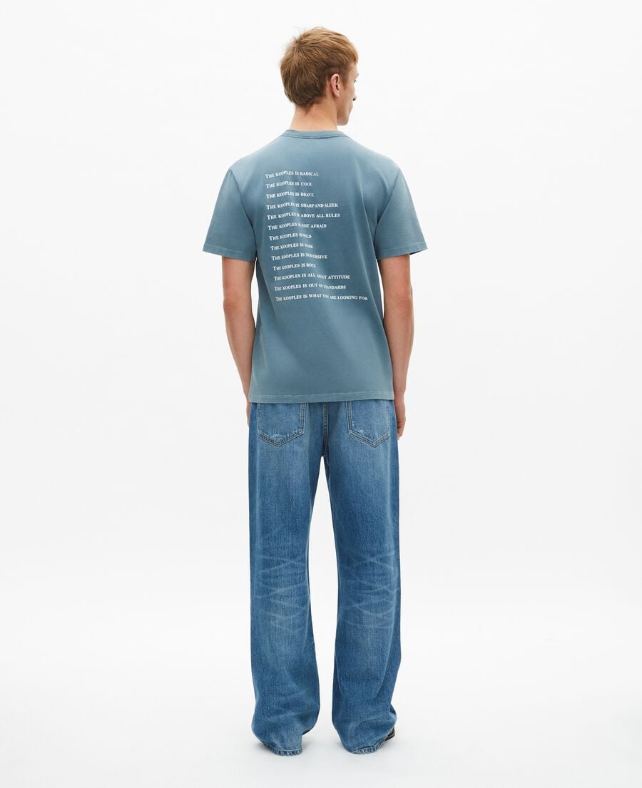 The Kooples HOMME BLUE GREY t-shirt what is bleu