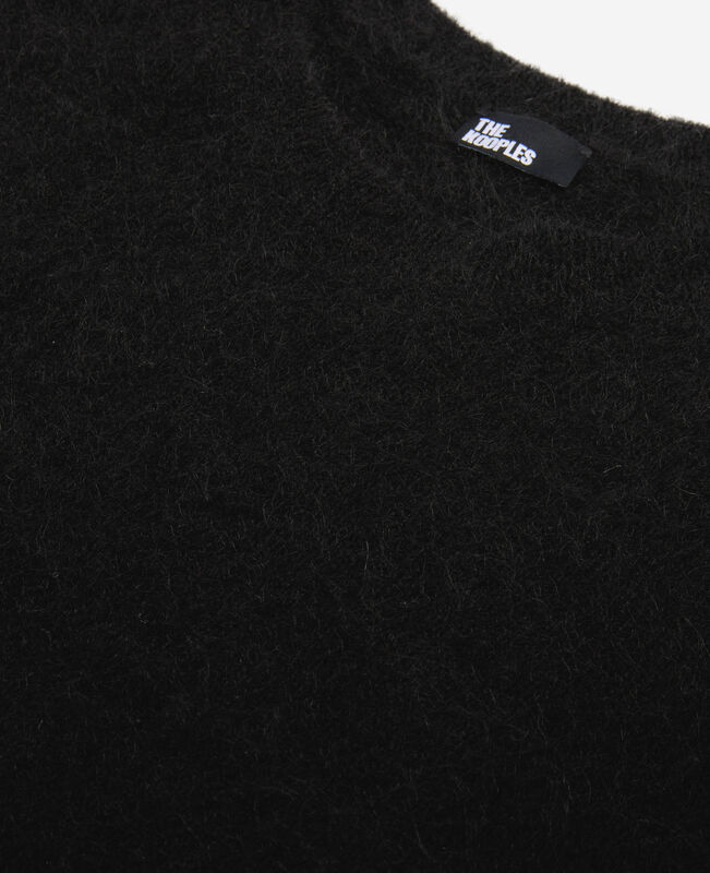 The Kooples HOMME BLACK STONE pull en laine et mohair noir