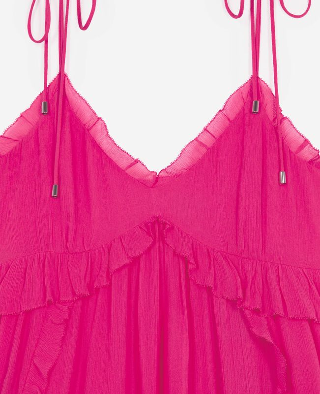 The Kooples FEMME FUSHIA robe courte fuchsia