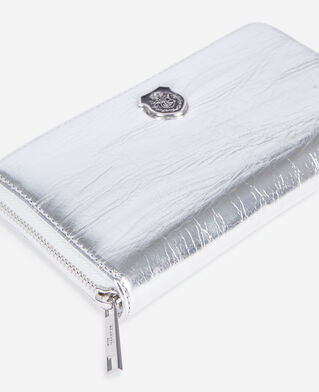 The Kooples DAMEN SILVER geldbörse blason aus silbernem leder