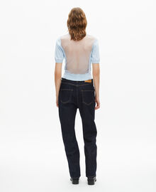 The Kooples FEMME BABY BLUE pull manches courtes bleu clair