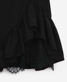 The Kooples FEMME BLACK robe courte avec dentelle noire