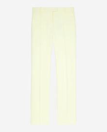 The Kooples FEMME YELLOW pantalon costume en coton bleu
