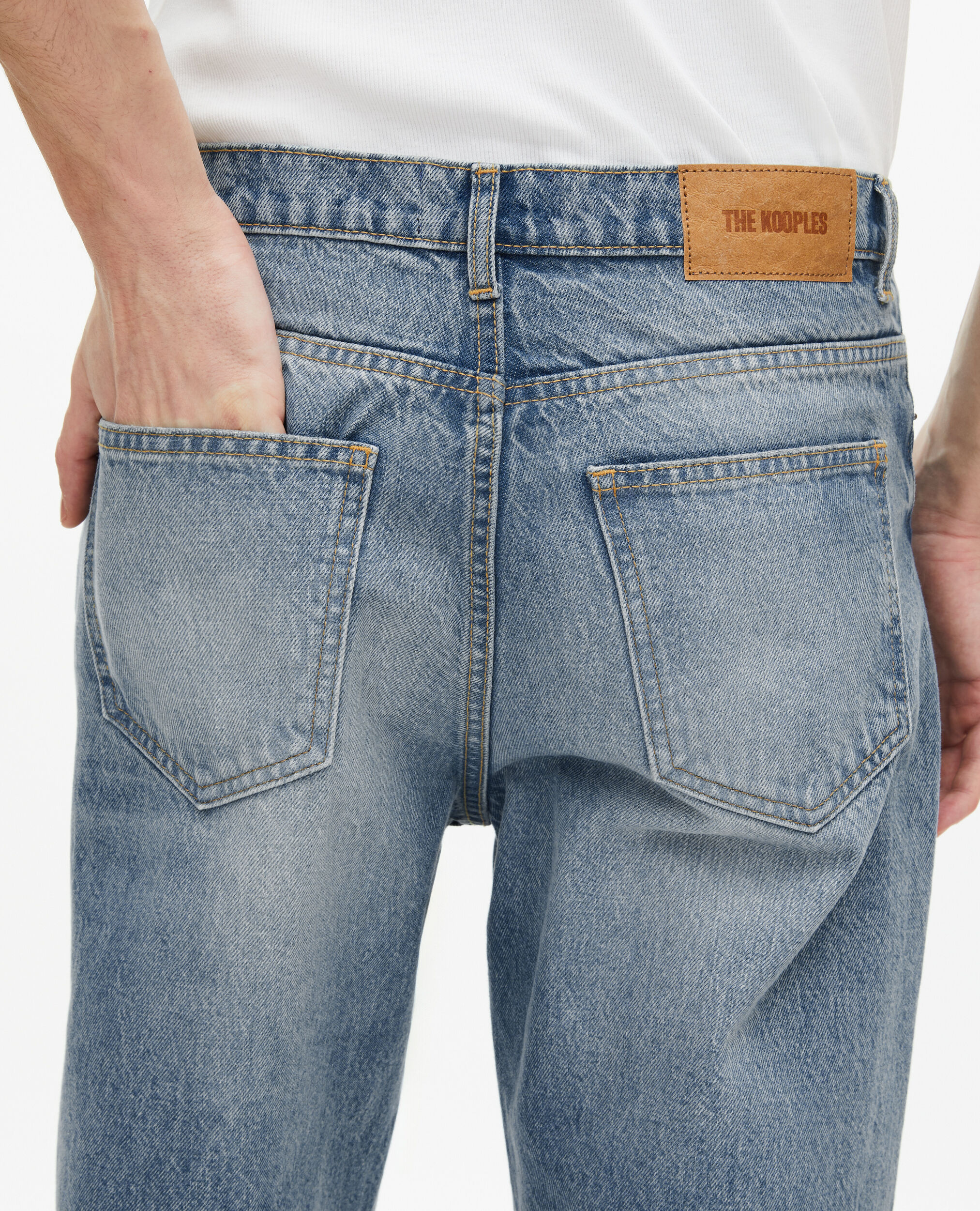 Jean droit bleu, BABY BLUE, hi-res image number null