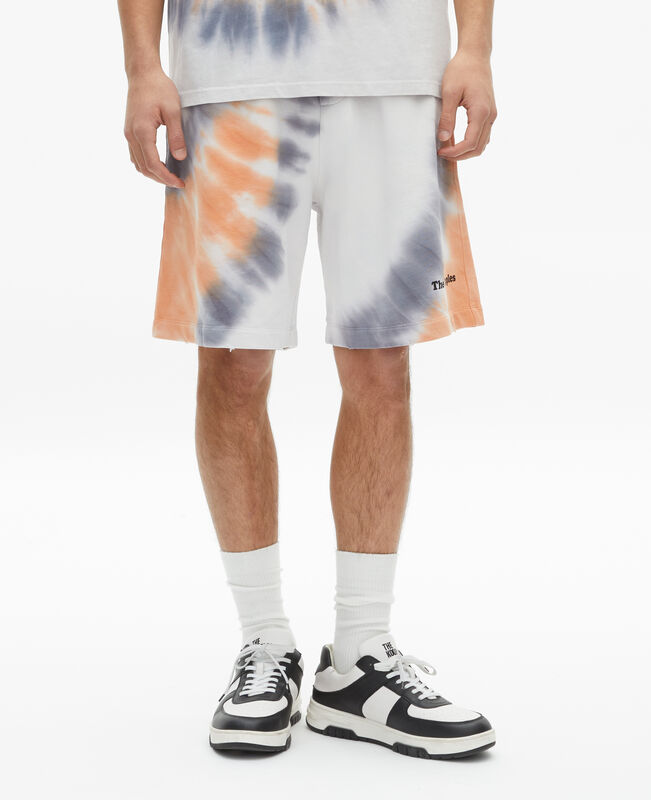 The Kooples HOMME NEW LIGHT BLUE short imprimé tie and dye bleu