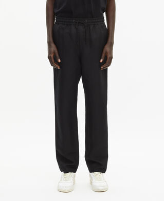 The Kooples MEN BLACK black straight-leg pants