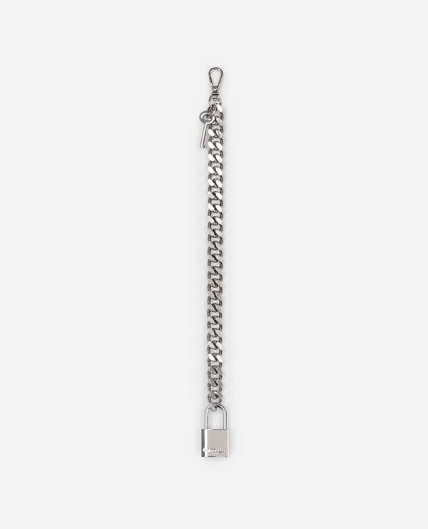 The Kooples FEMME SILVER bijou de sac chaîne cadenas et clé argenté
