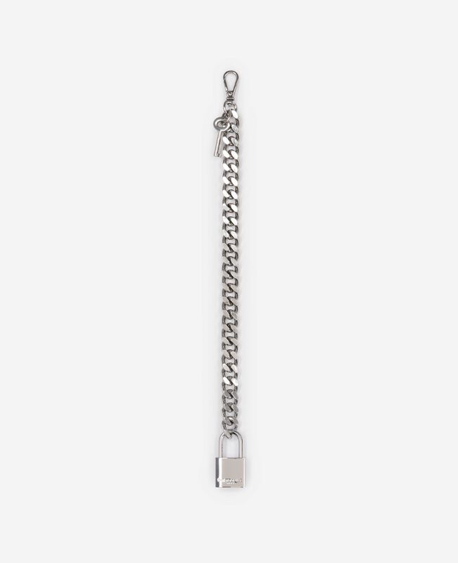 The Kooples FEMME SILVER bijou de sac chaîne cadenas et clé argenté