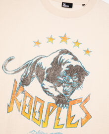 The Kooples HOMME ECRU t-shirt avec sérigraphie beige