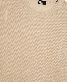 The Kooples HOMME ECRU pull en laine et lin écru