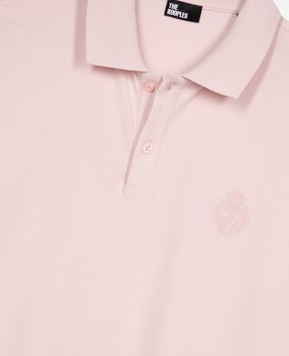 The Kooples MEN LILA piqué polo with classic pink collar
