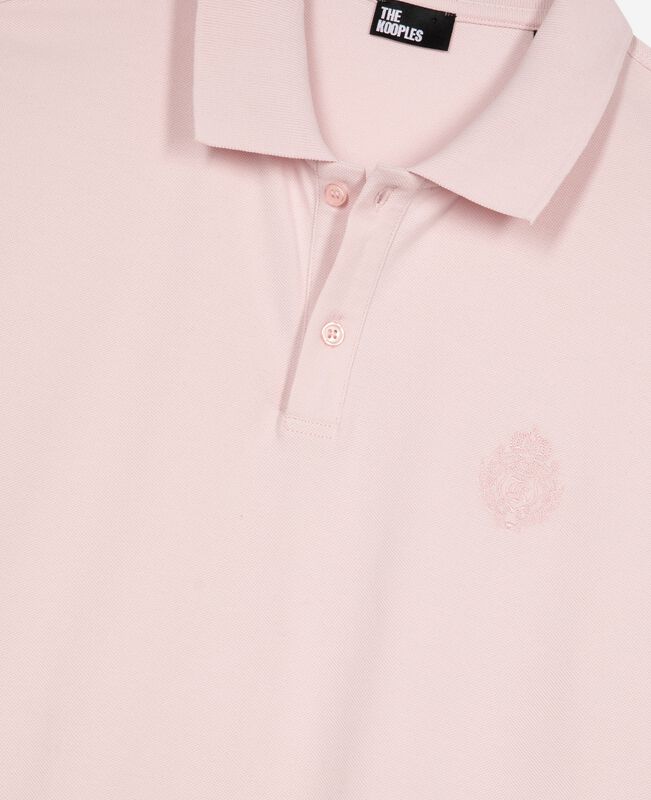 The Kooples HOMME LILA polo en piqué col classique rose pâle