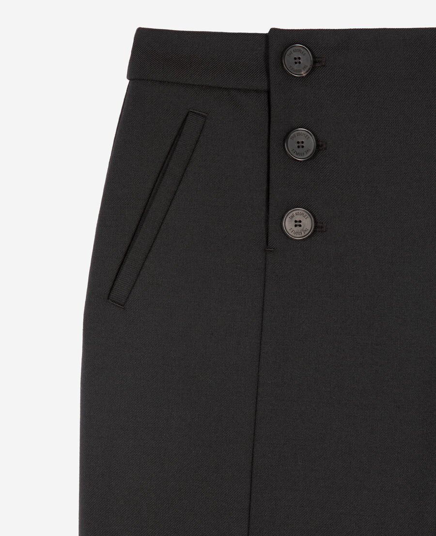 The Kooples WOMEN BLACK black flare pants