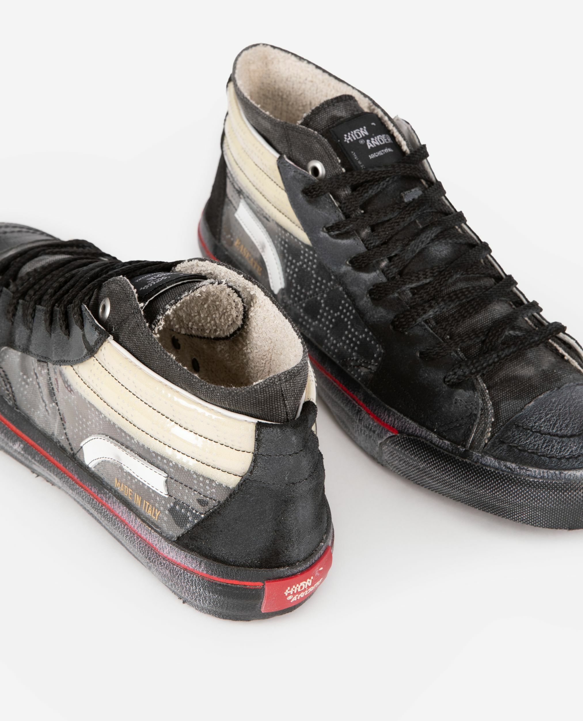 Sneakers montantes The Kooples X Hidn-Ander noires, BLACK, hi-res image number null