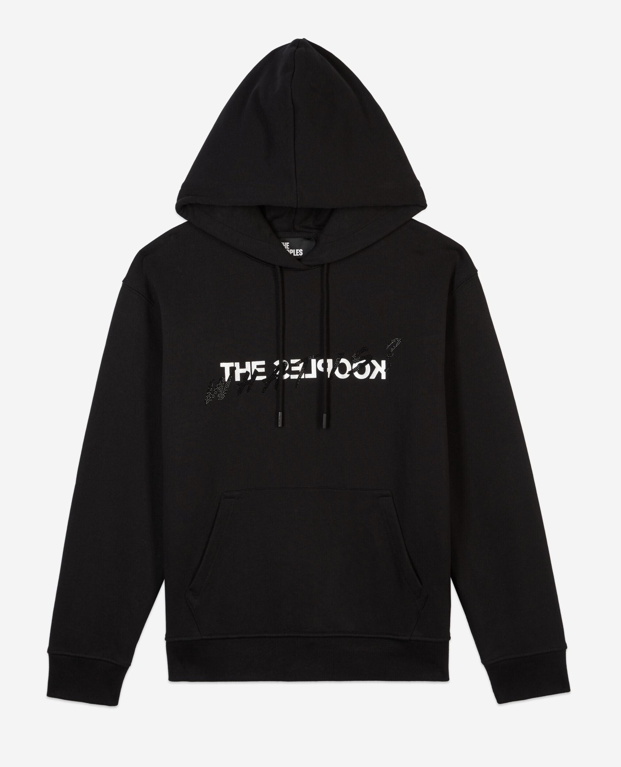 Sweatshirt à capuche What is avec strass noir, BLACK, hi-res image number null