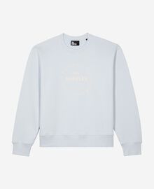 The Kooples FEMME LIGHT BLUE sweathshirt avec sérigraphie bleu clair