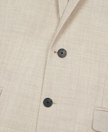 The Kooples HOMME BEIGE veste de costume en laine coupe ajustée beige