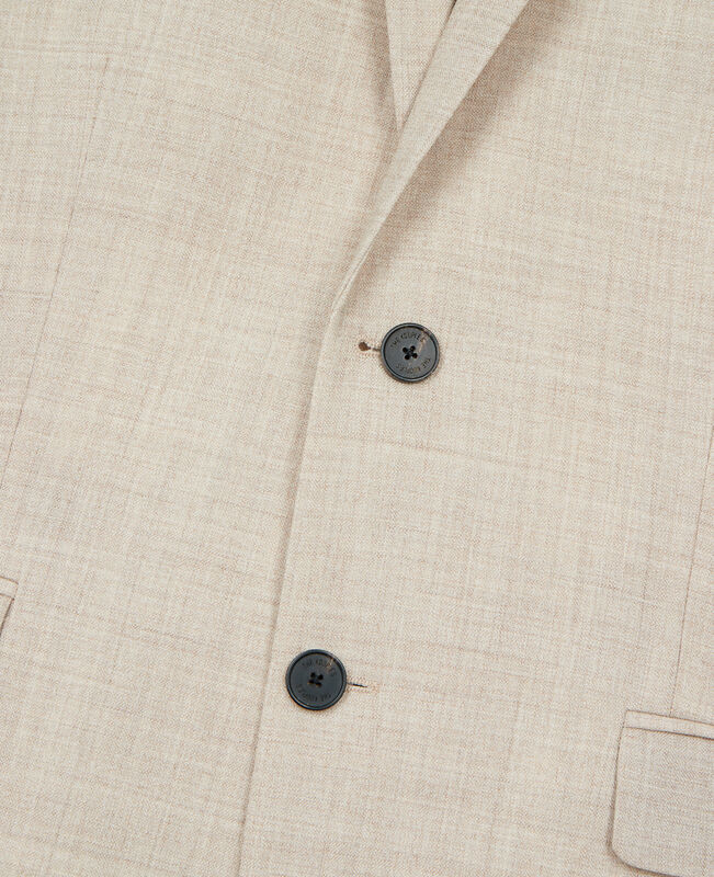The Kooples HOMME BEIGE veste de costume en laine coupe ajustée beige