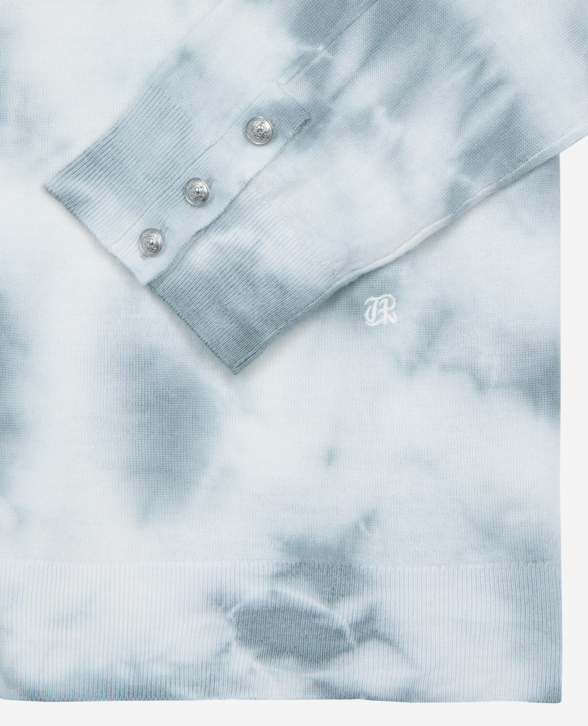 Pull en laine mérinos tie and dye bleu, LIGHT BLUE/WHITE, hi-res image number null