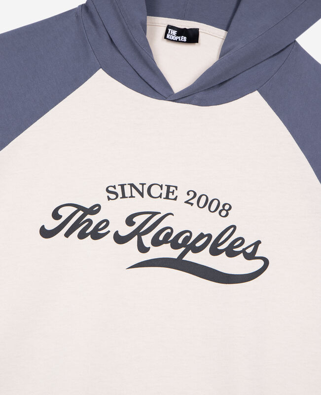 The Kooples HOMME BEIGE GREY t-shirt manches longues avec logo beige