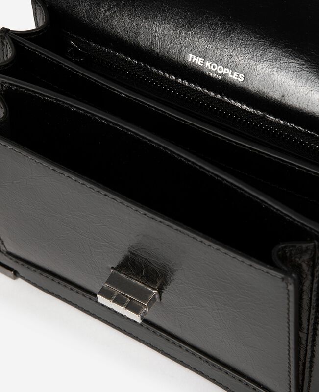 The Kooples FEMME BLACK sac emily small en cuir noir