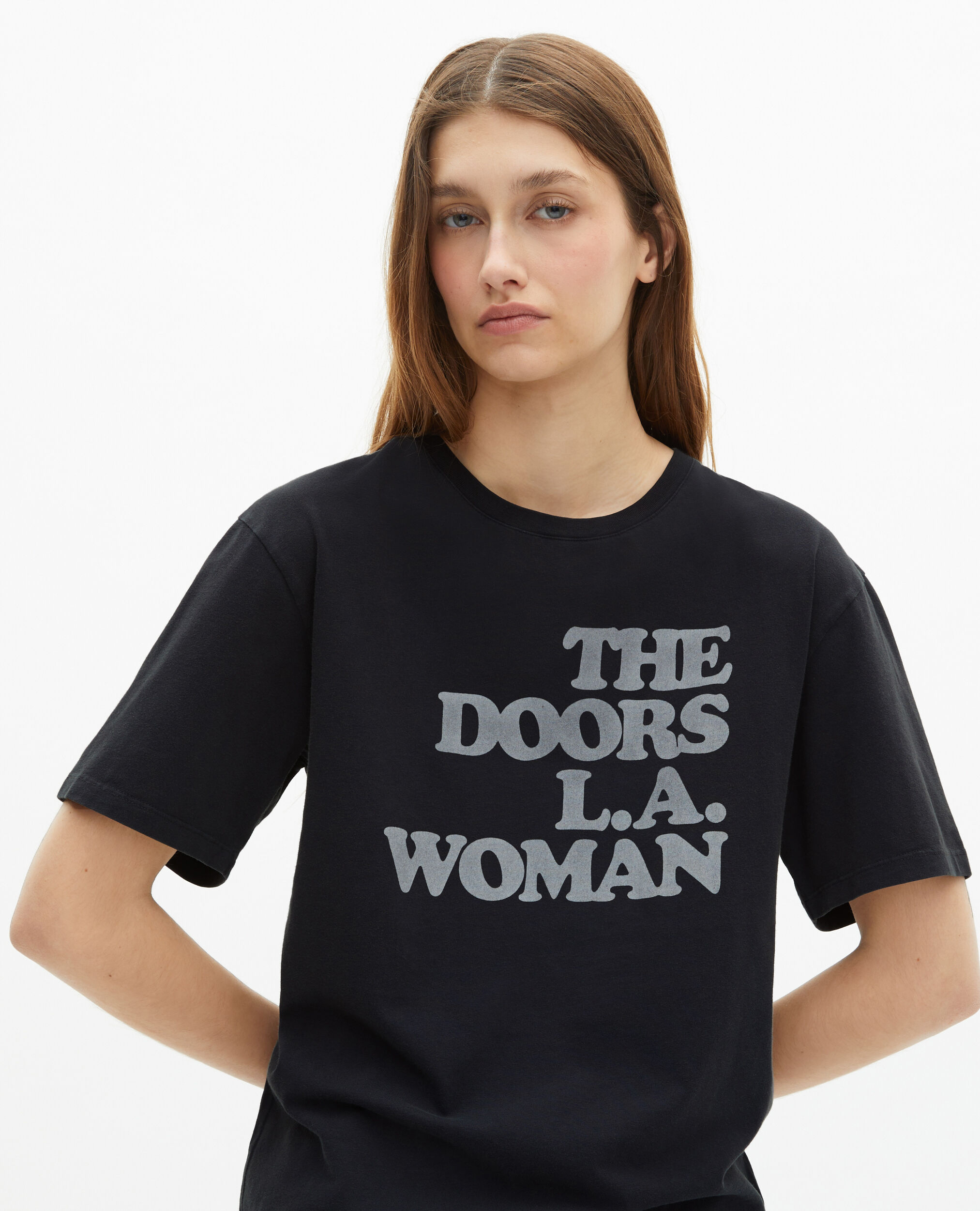 T-shirt mixte The Doors X The Kooples noir, BLACK WASHED, hi-res image number null